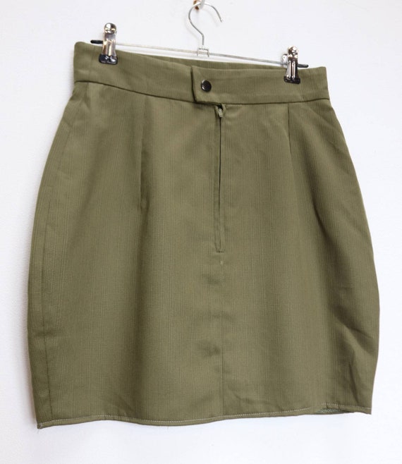 Olive green skirts clearance vintage