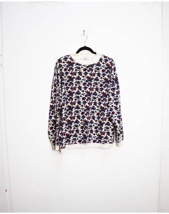 Floral Sweatshirt Vintage Sweatshirt XL Floral Pattern Sweatshirt Oversized Sweatshirt XL Floral Jumper Vintage Floral Sweatshirt Sweater XL Etsy Mexico