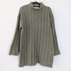 Green Rollneck Jumper Vintage Jumper Green Sweater Turtleneck Jumper Medium Jumper Knit Sweater Vintage Green Jumper Rollneck Sweater Medium