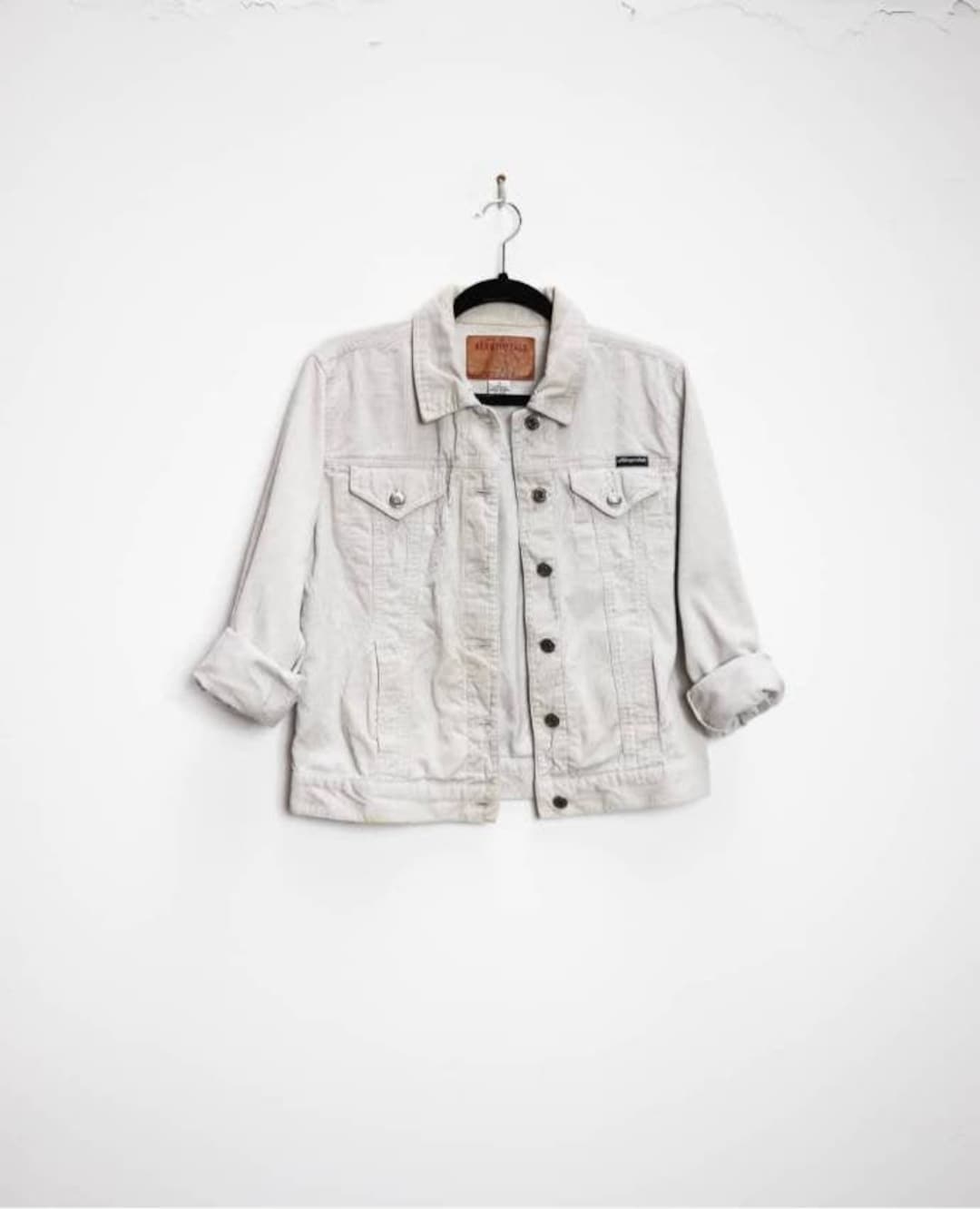 White Corduroy Jacket Vintage Cord Jacket Small Corduroy Jacket White