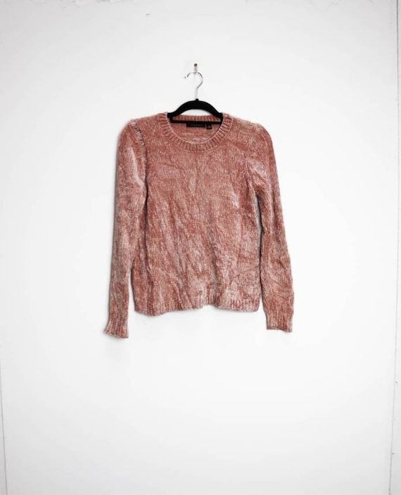 Pink Chenille Jumper Vintage Pink Chenille Sweater