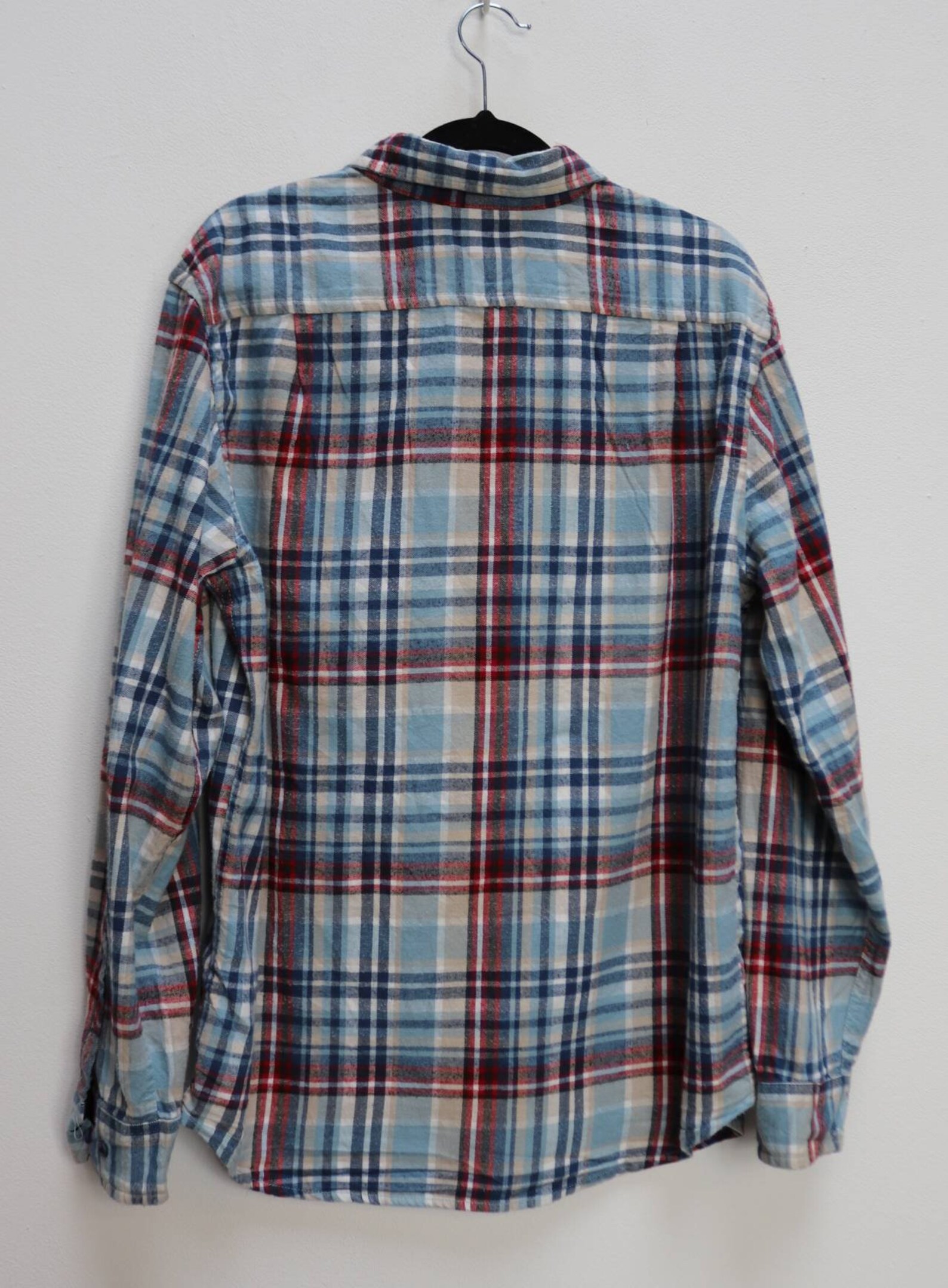 Red Plaid Flannel Shirt Vintage Blue Plaid Shirt Men's - Etsy