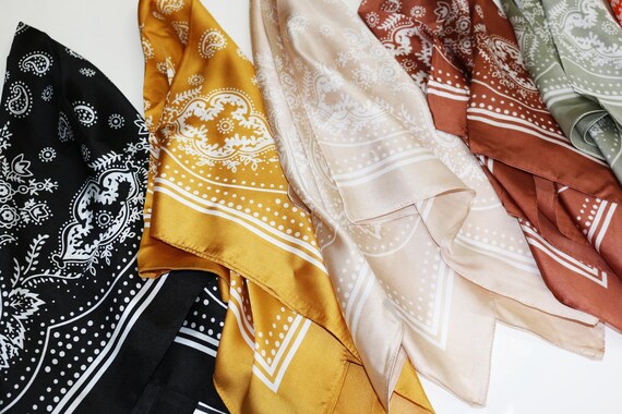 silk paisley bandana