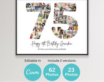 Collage Birthday Number