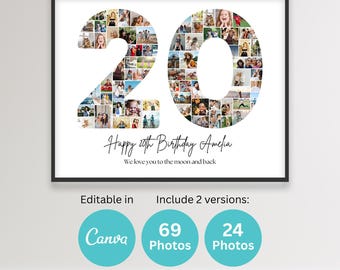 Collage Birthday Number