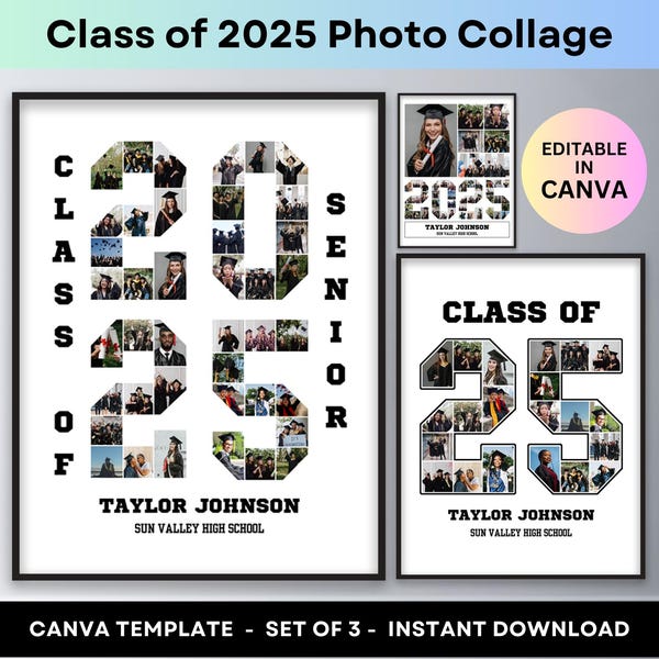Senior 2025 Canva Template Etsy