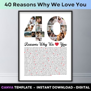 30 Reasons Friendship Print, Gift, Best Friend Gifts, Custom, 50, 40, Close  Friend Christmas Gifts, Reasons Why, Bestie 