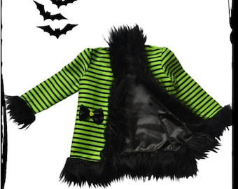 Christmas SALE! Bespoke Creepy and Spooky Goth / Gothic Baby Toddler Child's Coat by House of Goth