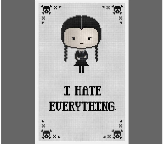 wednesday addams i hate everything