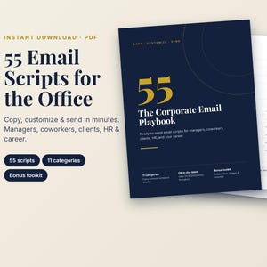 55 Corporate Email Scripts for Work | Office Communication Guide (PDF Download)