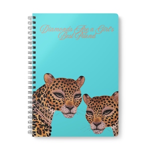 Leopard Duo Illustrationsblock | A5 Wirebunden mjuk pärm