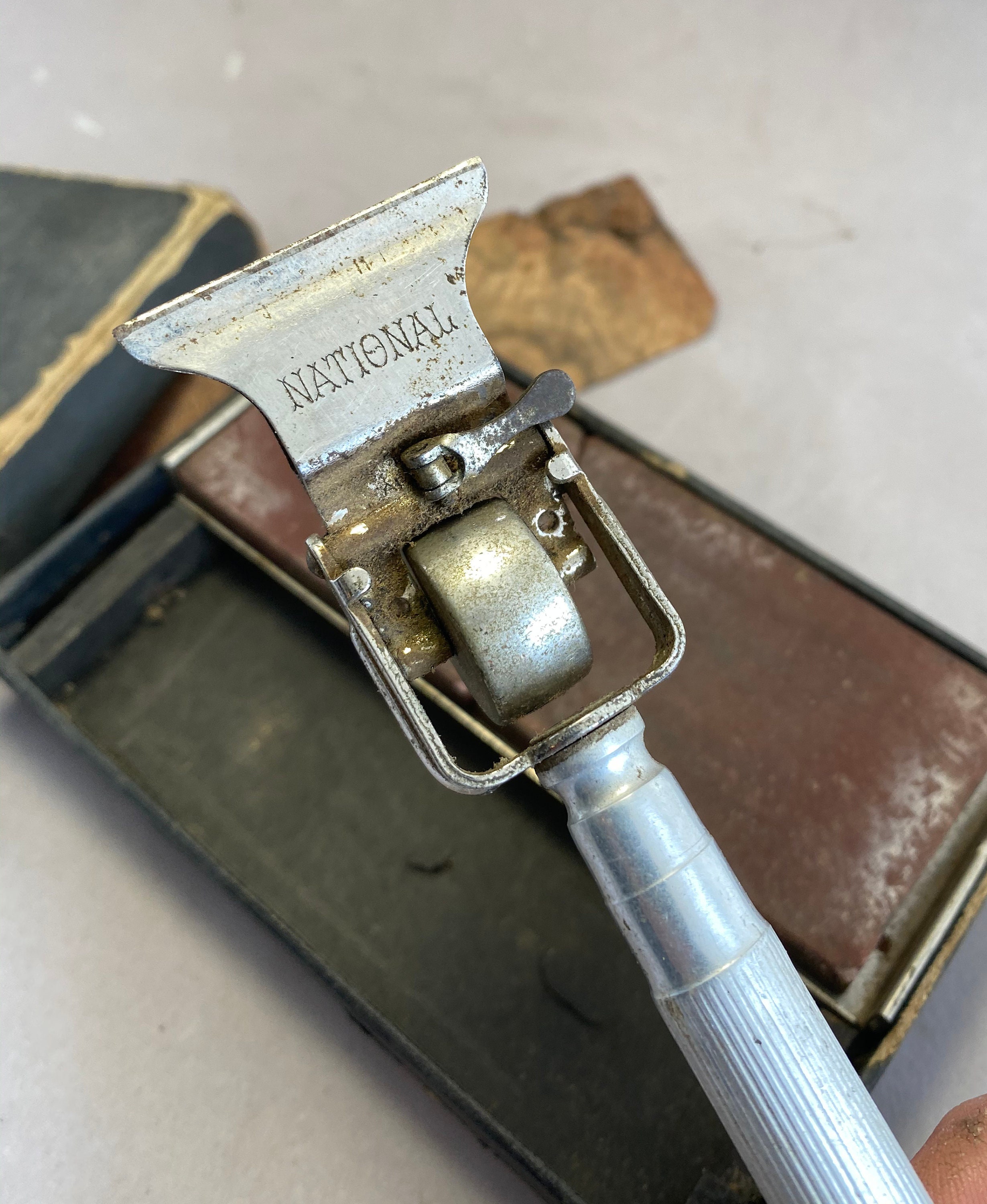 ビンテージのナショナル安全剃刀、箱と砥石付き、1919 年頃 - Etsy 日本
