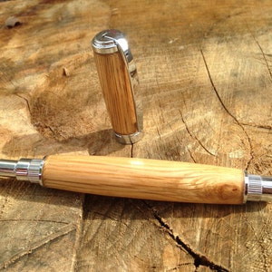 Magnetic Cap Maker's Mark Bourbon Oak Rollerball Pen made from a real Maker's Mark Bourbon Barrel image 1