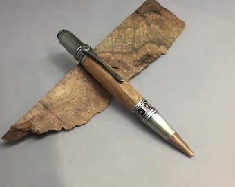 A gift for HIM - show some love! Bourbon Proxima Pen - made from Maker's Mark bourbon barrel