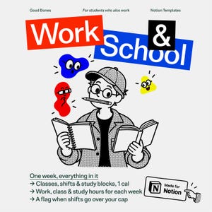 Modèle de planificateur hebdomadaire pour étudiants salariés | Cours, horaires et emploi du temps | Good Bones
