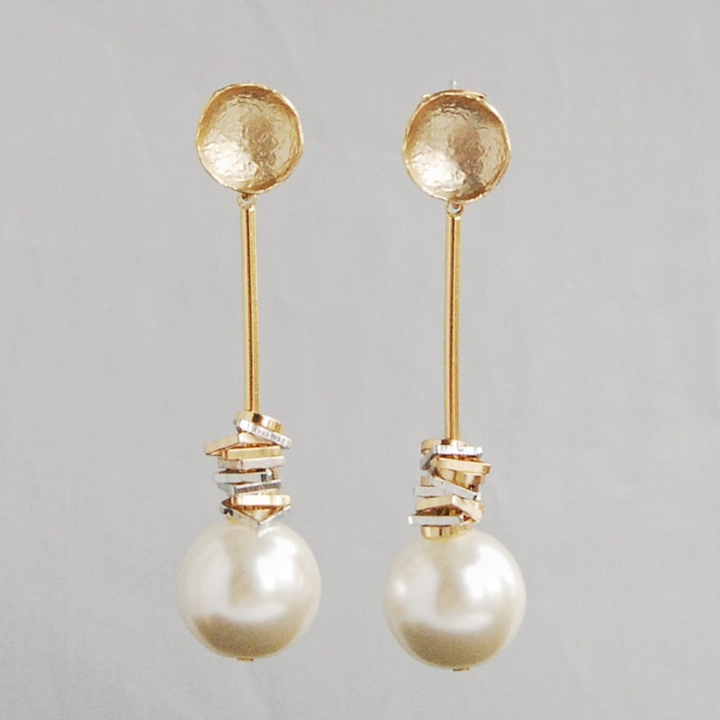 Fancy Pearl & Beads Drop Earrings
