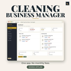 App per la gestione di imprese di pulizie / Pianificazione dei servizi di pulizia, Monitoraggio dei clienti (Strumento offline)