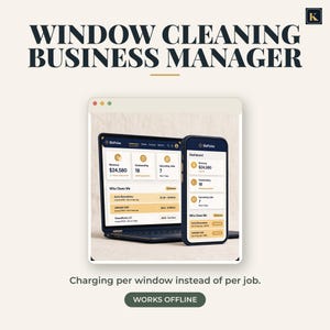 Window Cleaning Business App | Client CRM, Route Planner, Quotes & Invoices | Offline, No Subscription