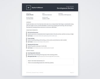 Temp to Hire Evaluation Form, Written From Your Voice Notes, Printable Template PDF