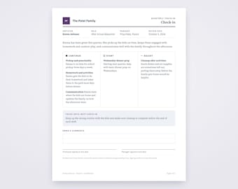 Babysitter Review Template, Written From Your Voice Notes, Printable Family Employer PDF