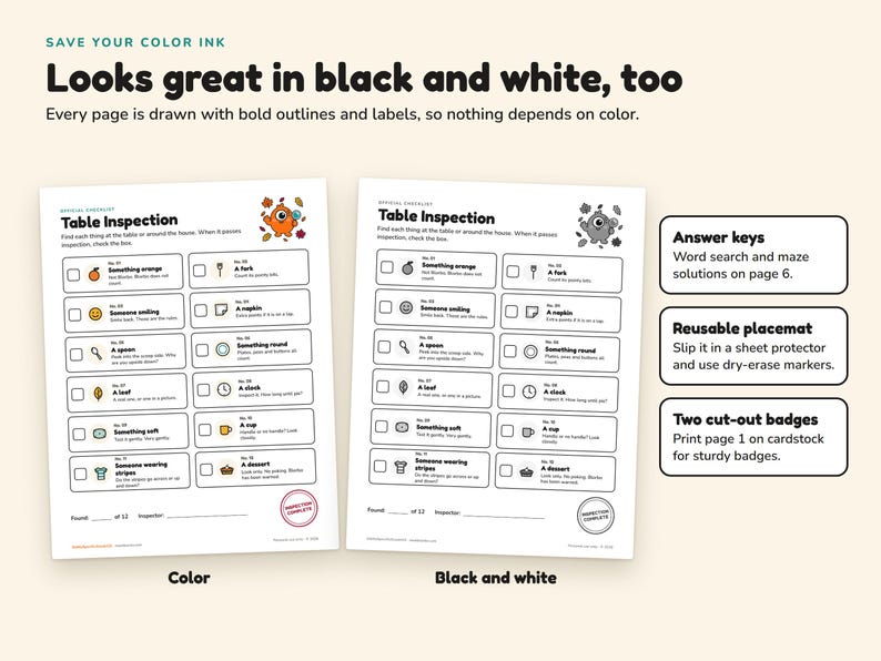 Thanksgiving Kids Activity Pack Printable, Kids Table Placemat, Word Search, Maze, Disguise a Turkey, Coloring Page, Scavenger Hunt image 5