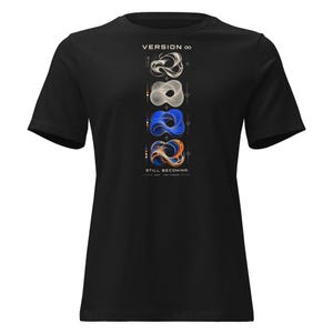 Women's Infinity Loop Graphic T-Shirt: Version Infinity Relaxed Fit Art
