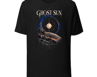 Space Landscape Graphic T-Shirt: Ghost Sun Celestial Art