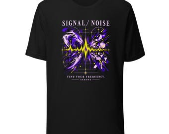 Sound Wave Graphic T-Shirt: Signal Noise Abstract Waveform Art