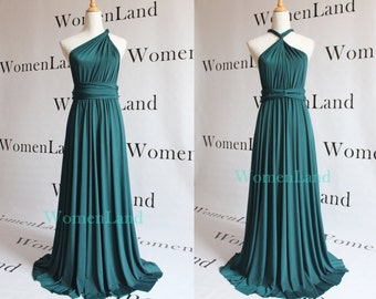 dark teal green bridesmaid dresses