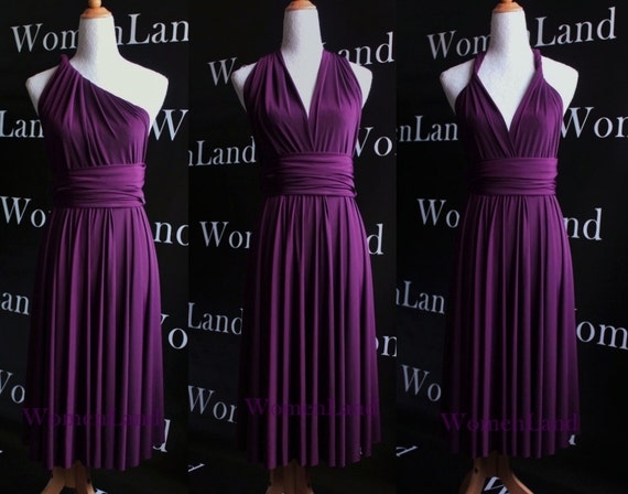 dark purple infinity dress