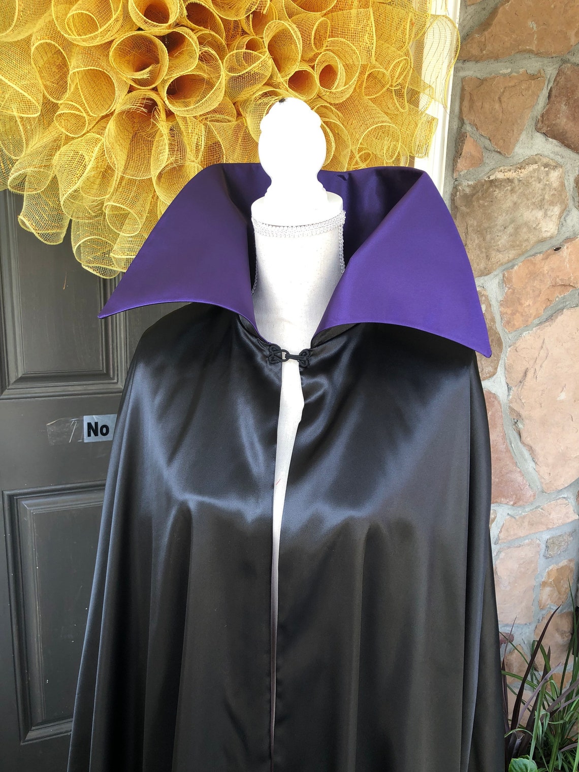 Maleficent Halloween Costume Cape Adult Kids Half Circle Etsy UK
