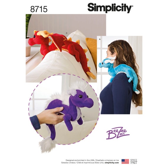 Bolsas De Regalo Patrones de costura simplicidad ~ 8625 Childs Niños Bebé Animales De Peluche