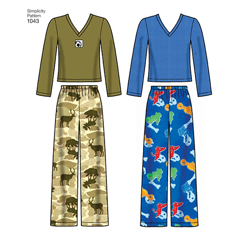 Simplicity Pattern 1043 Child/'s Girls/' and Boys/' Separates