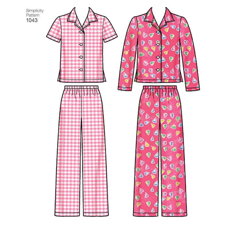 Simplicity Pattern 1043 Child/'s Girls/' and Boys/' Separates
