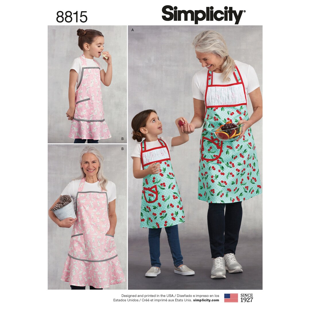 Simplicity R11060 Simplicity Pattern 8815 / R11060 Children's and Misses' Aprons - Etsy