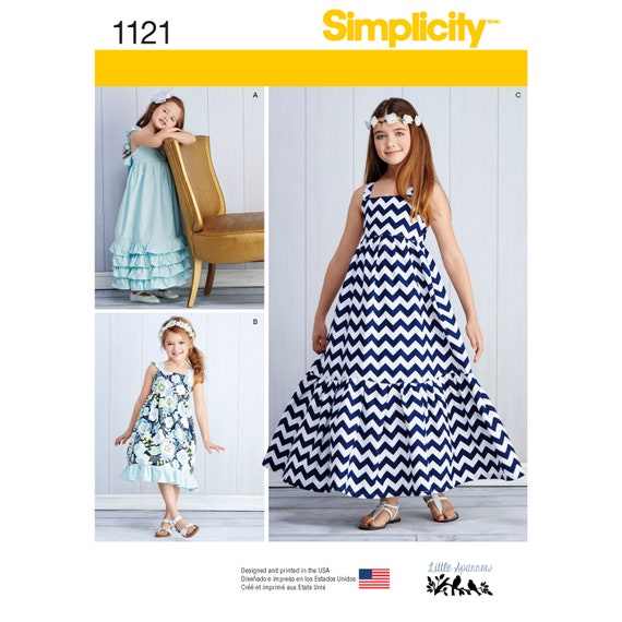 Simplicity Pattern 1121 Child's and Girls' Pullover - Etsy