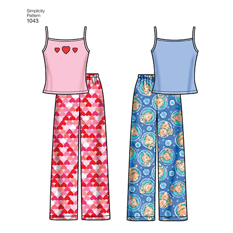 Simplicity Pattern 1043 Child/'s Girls/' and Boys/' Separates