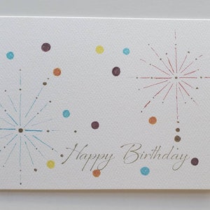 Cartes d'anniversaire scintillantes