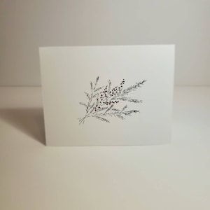 Branches et baies - Carte d'hiver