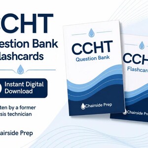 CCHT Dialysis Technician Exam Prep, 150 Practice Questions + Flashcards (Digital PDF)