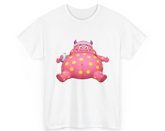 Niedliches, albernes Monster-Fitness-T-Shirt – Flüssigkeitszufuhr ist mein Cardio, Lustiges Grafik-T-Shirt (Unisex)