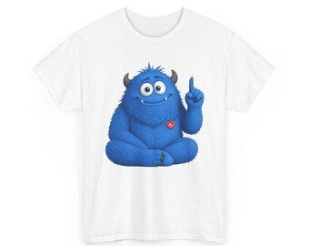 Chunky Monster Lifting One Finger T-Shirt – Höchstleistung erreicht, Lustiges Grafik-T-Shirt (Unisex)