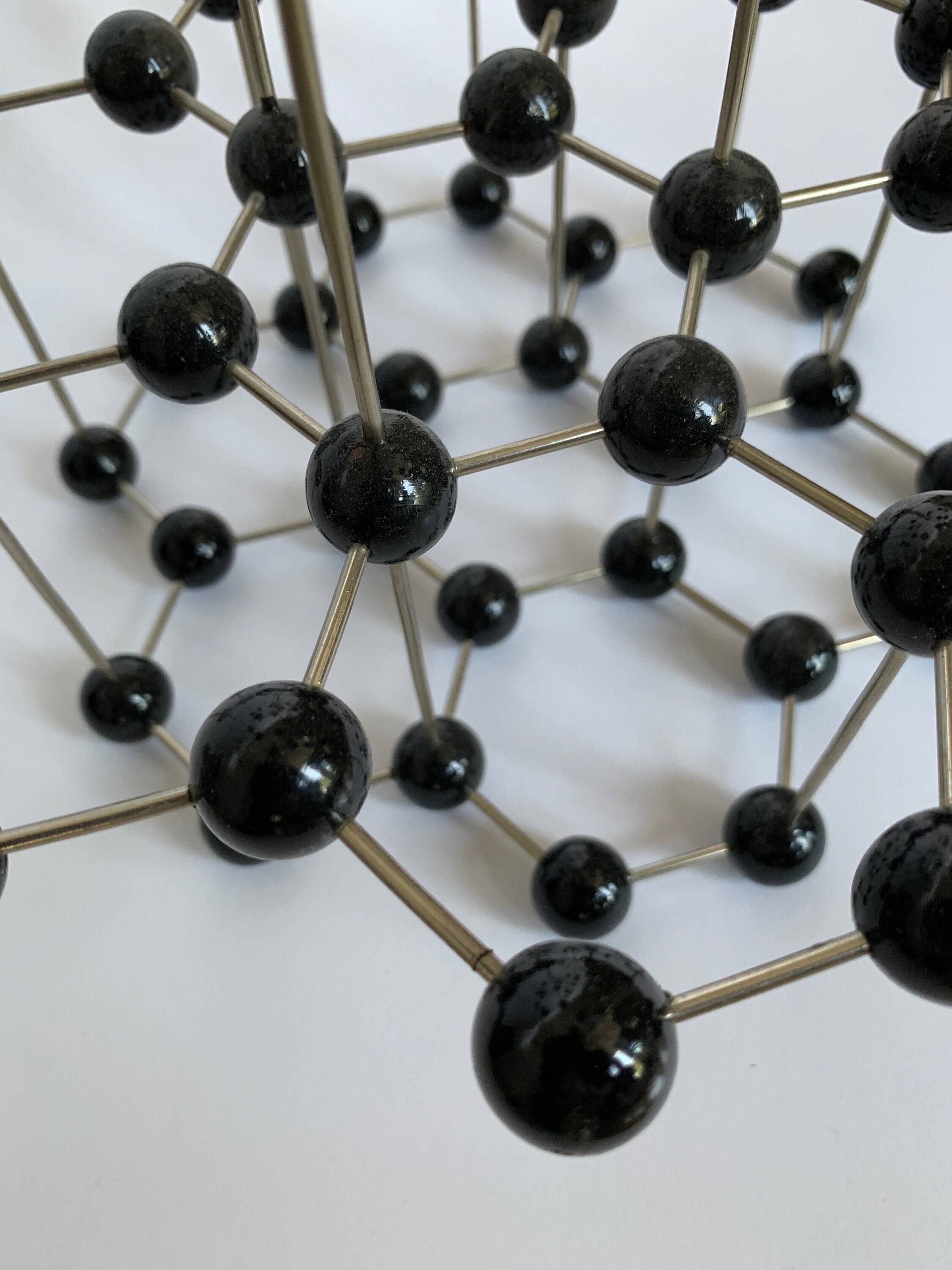 Molecular Model, Geometric Sculpture, Chemistry Gift, Teacher Gift, Vintage Atom Model, Molecule