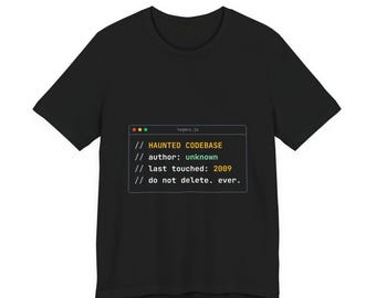 Funny Halloween Shirt | Haunted Codebase T-Shirt | Programmer and Developer Gift
