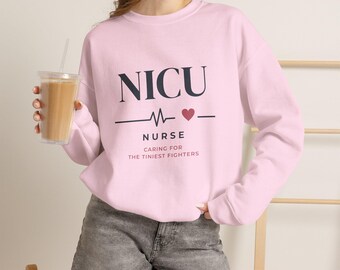 NICU Nurse Sweatshirt, Neonatal Nurse Gift, Nurse Christmas Gift, Nursing Sweatshirt, Heartbeat Nurse Crewneck for Women