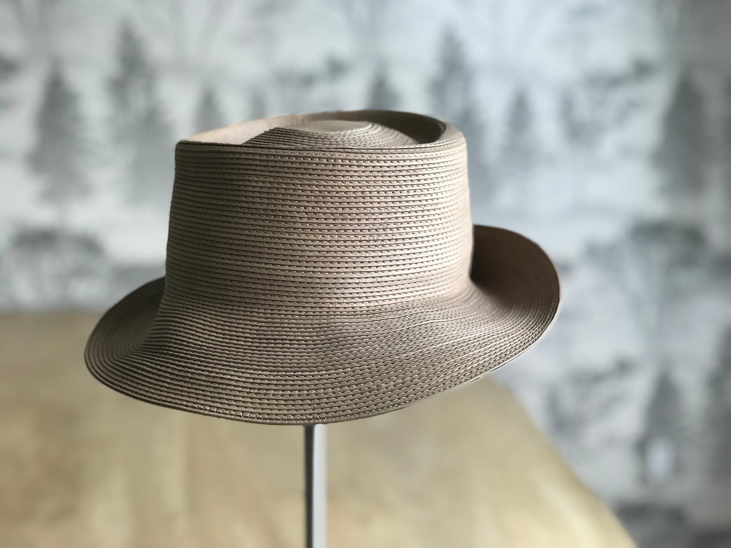 Patricia Underwood Mew York Brown Leather Vintage Fedora Corded Women Hat S/M Studio Visit: Patricia Underwood | Jenni Kayne main image 2