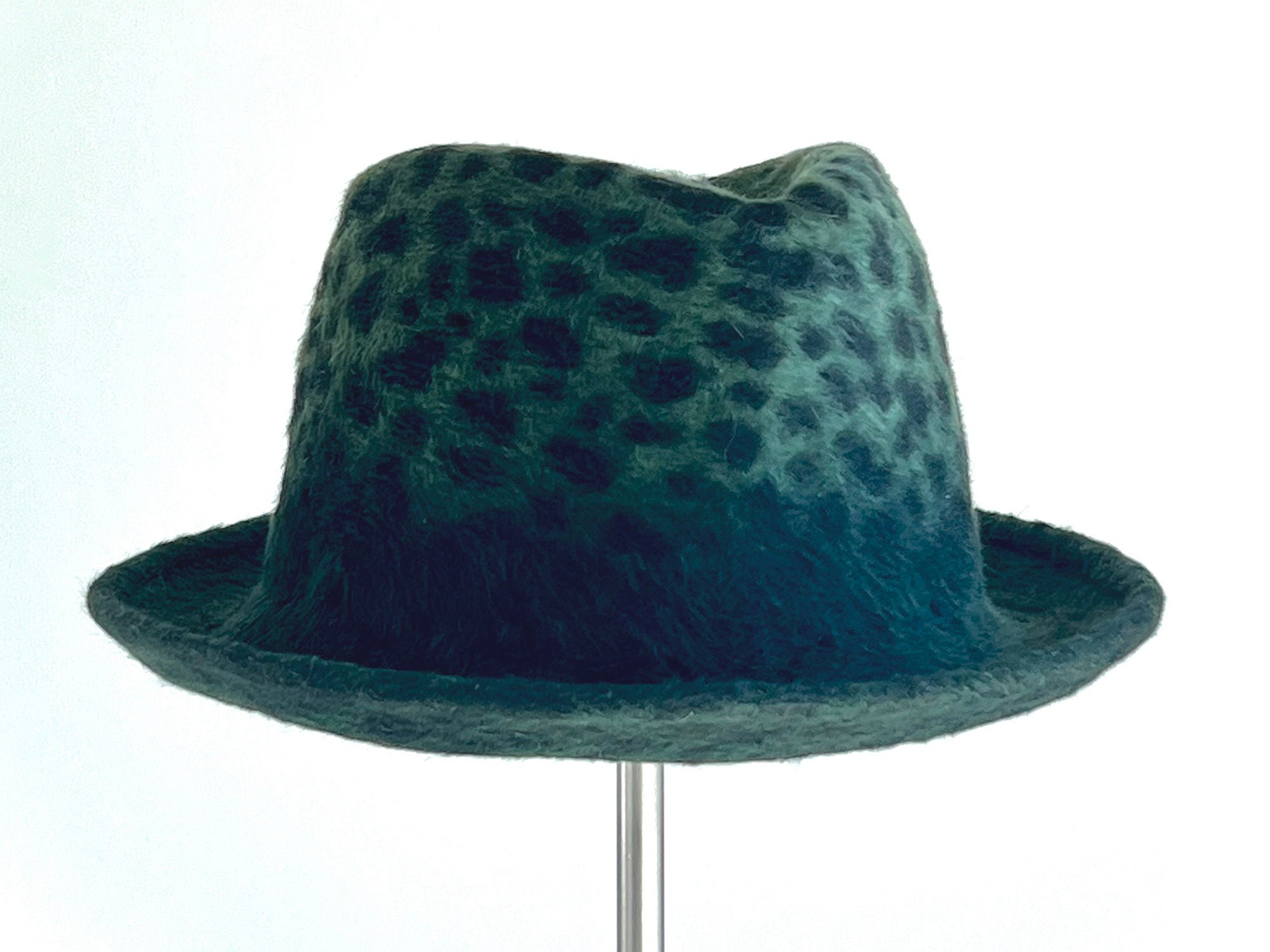 Doris Designs, Forest Grn Wool Felt Fedora Fido | Olive Green Wool Fedora Hat With Band | In stock  main image 3