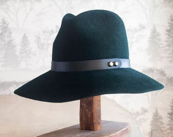 Fedora the RAIDER Brown Wide Brim Hat Men Fedora Hat for - Etsy