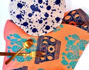 Potted Plants Organic Cotton Napkin Set
