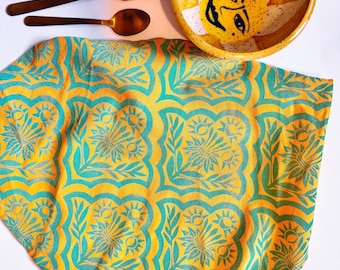 Lotus Flower Organic Cotton Napkin Set